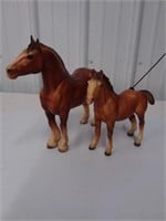 2 Breyer draft horses