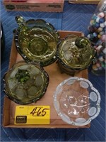 4 pc of Fostoria coin glass