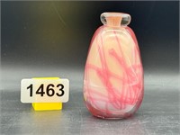 James Hayes 1993 Cased Art Glass Vase