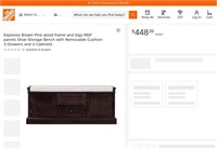 E2135  Huluwat Shoe Storage 2-Drawer Bench
