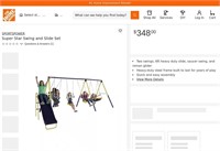 N4820  SPORTSPOWER Super Star Swing and Slide Set