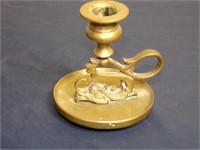Antique 1700's -1800's Dolphin Brass Chamberstic