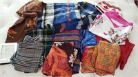 ASSORTMENT OF SCARVES + ETC