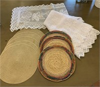 Assorted placemats and table linens