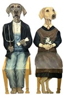 Joanne West American Gothic Style Dog Chairs.
