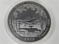 America The Beautiful 5 OZ  UNC Silver  Coin 2013