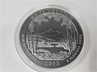 America The Beautiful 5 OZ  UNC Silver Coin 2013