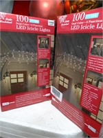 2 Boxes of LED Icicle Lights