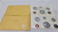 2 silver 1967 Canadian uncirculated coin sets