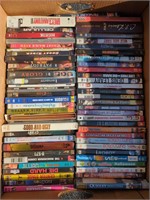 Banana box of DVDs