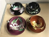 4 Occupied Japan Teacups And Saucers