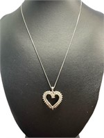 Quality 1/2 ct Diamond Heart Necklace