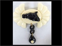 CELLULOID HORSE PIN