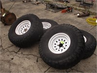 4 35x12.50R15 tires on wheels