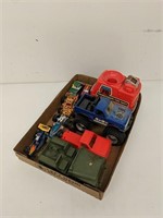 Lot of misc cars and trucks including Gay toys,