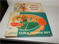 Vintage Board Games- Table Tennis and Uncle