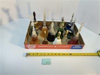 Collection of Perfume / Cologne Bell Bottles