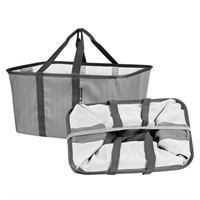 2-PK Clevermade Laundry Tote, Pack of 2