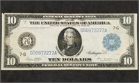 1914 $10 Federal Reserve Note - Chicago, Nice