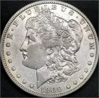 1900-O US Morgan Silver Dollar AU+