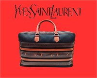 Yves Saint Laurent Travel Bag Black Canvas
