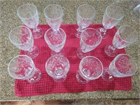 Pedestal Glasses - Princess House Crystal