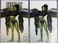2pc Hulk #1 2021 Key Variant Marvel Comic Books
