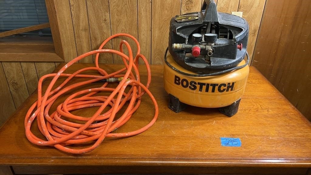 Bostitch 6 gal pancake compressor: works well, it