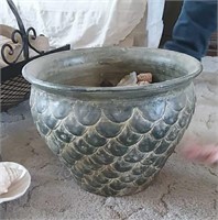 Large Planter with Sea Shells