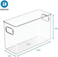 InterDesign Linus Plastic Countertop Storage Bin