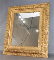 Victorian Gilt Gesso Double Frame Mirror