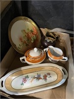 lusterware and plate