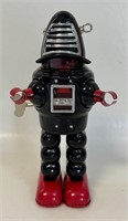 FUN VINTAGE PLANET ROBOT TIN LITHO WIND UP TOY