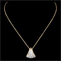 0.62ctw Diamond Pendant in 14K Gold