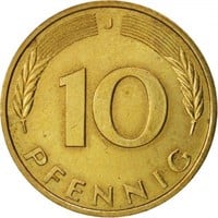Germany 10 pfennig, 1985