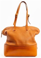 Fendi Pebbled Brown Leather Handbag