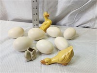 Ceramic Eggs and Geese