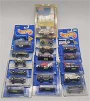 (J) 18 Hot Wheels cars, one opened