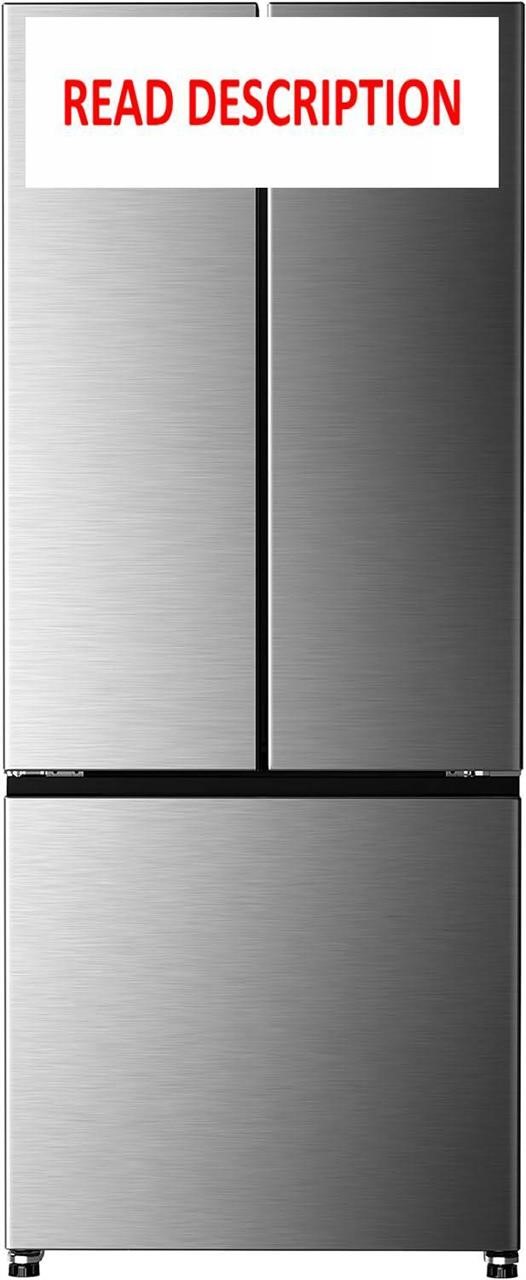 Galanz GLR16FS2D08 3 Door Fridge  16 Cu Ft Steel