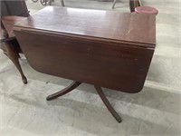 Vintage drop leave claw foot table