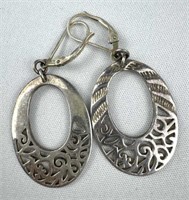 925 India Sterling Dangle Earrings
