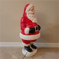 Vintage Blow Mold Lighted Santa