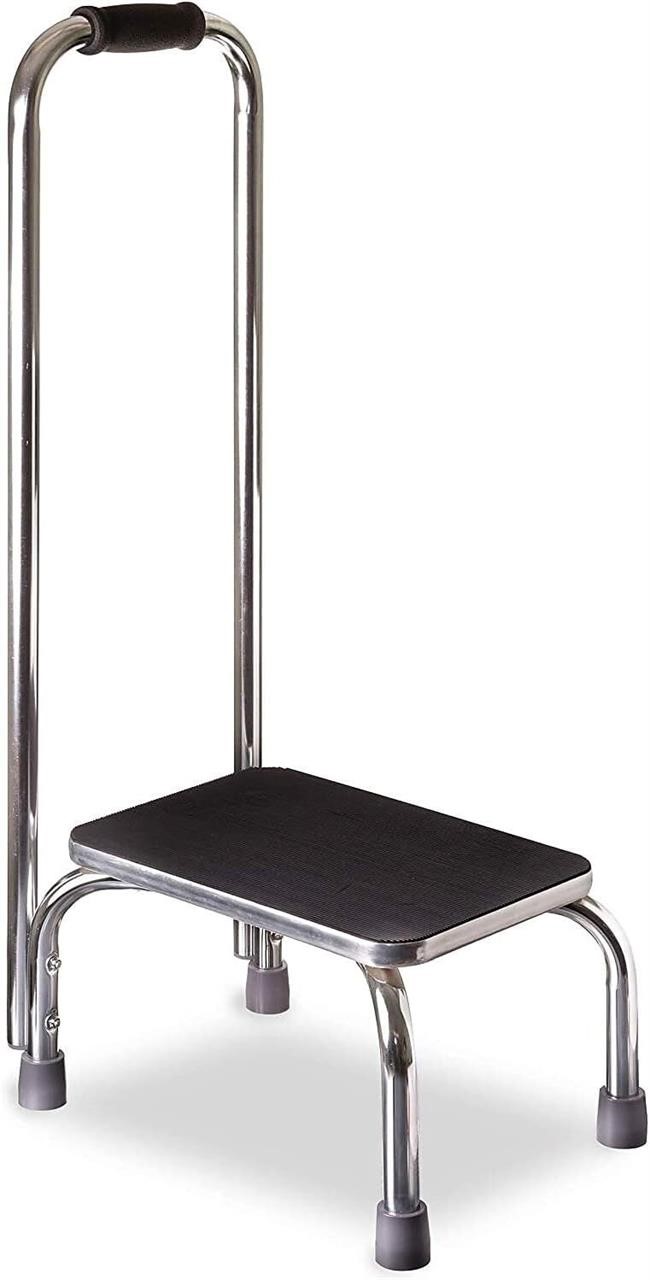 DMI Step Stool w/ Handle Non-Skid  34" Chrome