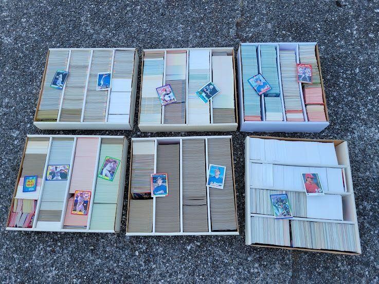 (6) Large Boxes of Assorted Sports Cards