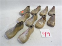 10 Wooden Vintage Child's Shoe Forms