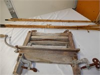 2 BAMBOO RODS AND RINGER WASHER