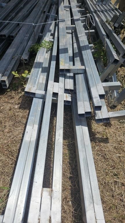 Large lot 2 1/2" square tubing up to 30'