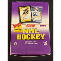 1991 Score Hockey Full Wax Box