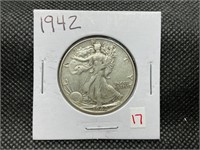 1942 WALKING LIBERTY HALF DOLLAR