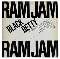 Ram Jam Black Betty Epic Promo 12 Inch Record